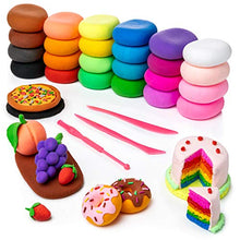 Load image into Gallery viewer, Artsity Air Dry Clay, 24 Color Modeling Set with 3 Sculpting Tools, Magic Foam Clay for Kids and Adults