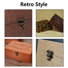 Load image into Gallery viewer, Cyful 5pcs Retro Vintage Style Swing Bag Clasp Closure Lock Latch for Furniture Wooden Box Jewelry Case Bronze Tone