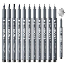 Load image into Gallery viewer, Hethrone Calligraphy Pens Fineliner Pens Micro Pen Set for Beginners Writing, Sketching, Illustration, Bullet Journaling (12 Size)