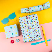 Load image into Gallery viewer, WRAPAHOLIC Birthday Wrapping Paper Roll - Unicorns and Celebration Banners Set for Party, Celebrating, Baby Shower Present Packing - 4 Rolls - 30 inch X 120 inch Per Roll