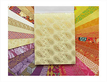 Load image into Gallery viewer, Paperhues Pink-Yellow-Brown Decorative Handmade Scrapbook Papers Collection 8.5x11" Pad, 40 Sheets.