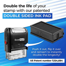 Load image into Gallery viewer, Self Inking Rubber Stamp with up to 4 Lines of Custom Text (42A1848)