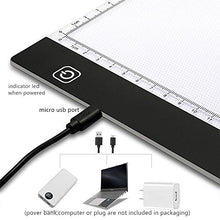 Load image into Gallery viewer, A4 Light Table,Drawing Calligraphy Practice,Light Box Tracer,LED Artists Light Box,CT Film Viewing,Professional Animation Copy Gift(A4-Rimless)