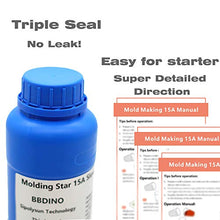 Load image into Gallery viewer, Silicone Mold Making Kit, Mold Making Silicone Rubber,Platinum Liquid Silicone Mold Making Rubber, 1:1 by Volume, Ideal for Casting Resin Molds Silicone Molds DIY N.W 2.2 lb(Persimmon)