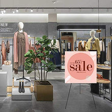 Load image into Gallery viewer, 63" Tall Display Easel, Folding Instant Poster Easel, Black Steel Metal Telescoping Art Easel for Display Show, Easy Assembly (6Pack)