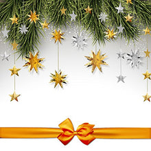 Load image into Gallery viewer, pinkblume Gold Party Decorations Kit Star Paper Garland 3D Stars Party Decor Metallic Hanging Bunting Banner for Birthday Wedding Baby Shower Nursery Holiday Christmas Decorations Clearance(4Pack)