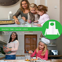 Load image into Gallery viewer, 100Pieces Disposable Aprons Plastic Aprons for Kids Small Clear Polythene Waterproof Great for Painting, Cooking, Age 4-12 (26"x21.6")