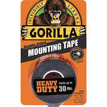 Load image into Gallery viewer, Gorilla Heavy Duty Double Sided Mounting Tape, 1" x 60", Black, (Pack of 1) - 6055001