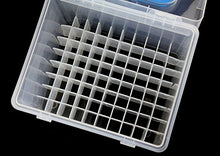 Load image into Gallery viewer, Chris.W Clear 80 Slot Plastic Carrying Marker Case Holder Storage Organizer Box for Paint Sketch Markers--Fits for Markers Pen from 15mm to 18mm Diameter