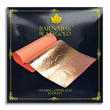 Load image into Gallery viewer, BARNABAS BLATTGOLD Genuine Copper Leaf Sheets 25 Sheets - 5.5 inches Booklet - Loose Leaf