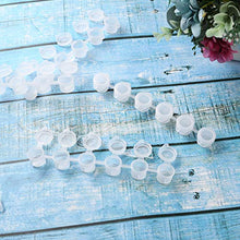 Load image into Gallery viewer, LAHONI 180 Pots Empty Palette Cups Strips Paint Cups with Lids Strip 5ml/0.17oz Mini Empty Plastic Paint Cups Jars Pigment Storage Containers(6Cups/ Strip,30 Strips) 5ml/0.17oz