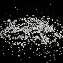 Load image into Gallery viewer, Approx 5600pcs Mixed Size DIY Half Pearl Bead Flat Back Plastic Craft Plastic Box (AB White)