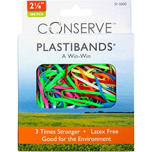 Load image into Gallery viewer, Baumgartens 2-1/8-inch Plastibands (BAUSF5000) Assorted Colors, 200 Pieces