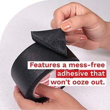 Load image into Gallery viewer, XFasten Book Binding Repair Tape, Black, 2-Inch by 15-Yard, Cloth Library Book Hinging Repair Tape, Acid Free and Archival Safe