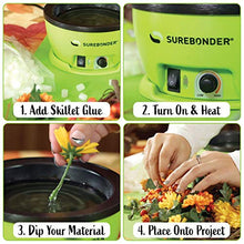 Load image into Gallery viewer, Surebonder Electric Hot Glue Skillet, Adjustable Temperature 225-400 F, 5-1/4" Diameter, 1-in Depth, Dip Crafts Directly Into Pot of Hot Glue