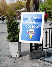 Load image into Gallery viewer, Nicprp Folding Easels for Display, 2 Pack 63 Inch Metal Floor Easel Stand Tripod Black Portable for Artist Poster Wedding with Carry Bag