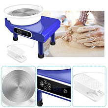 Load image into Gallery viewer, SEAAN Electric Pottery Wheel Machine 25CM Pottery Throwing Ceramic Machine LCD Touch Ceramic DIY Clay Tool for Ceramic Work Art Clay with 10 Pcs Clay Sculpting Tools, Foot Pedal, US Shipping