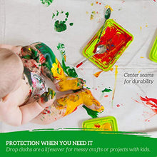 Load image into Gallery viewer, 4x12 Canvas Drop Cloth Tarp Canvas Fabric Drop Cloth Curtains Drop Cloths for Painting Painters Drop Cloth Paint Drop Cloth Paint Tarp Painting Supplies Canvas Sheet