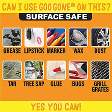Load image into Gallery viewer, Goo Gone Adhesive Remover - 8 Ounce - Surface Safe Adhesive Remover Safely Removes Stickers Labels Decals Residue Tape Chewing Gum Grease Tar