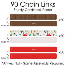 Load image into Gallery viewer, Big Dot of Happiness Garden Gnomes - 90 Chain Links and 30 Paper Tassels Decoration Kit - Forest Gnome Party Paper Chains Garland - 21 feet