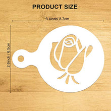 Load image into Gallery viewer, Konsait 50Pack Cake Stencil Templates Decoration, Reusable Cake Cookies Baking Painting Journal Mold Tools, Dessert, Coffee Decorating Molds Cappuccino Mousse Hot Chocolate for DIY Craft Decor