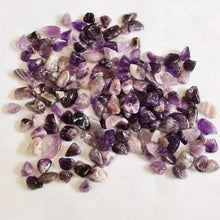 Load image into Gallery viewer, E-Uli Purple Crystal Natural Irregular Shaped Tumbl Pebble Healing 260 gs
