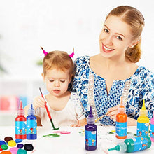 Load image into Gallery viewer, Homkare Finger Paint 12 Colors Non Toxic Washable Finger Paints for Toddler Kids Finger Paint Set for DIY Crafts Painting (12 x 30ml/1.01 fl.oz)