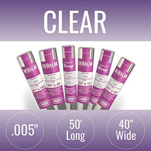 Load image into Gallery viewer, Grafix Dura-Lar .005” Ultra-Clear Film, Acetate Alternative, Glossy Surface for Coverings, Stencils, Color Separation, Window Applications, Transparencies, and More, 40" x 50 Feet