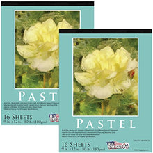 Load image into Gallery viewer, U.S. Art Supply 9" x 12" Premium Pastel Paper Pad, 80 Pound (180gsm), Assorted Natural Tone Paper Colors, Pad of 16-Sheets (Pack of 2 Pads)