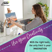 Load image into Gallery viewer, Crafts 4 All Paint Brushes Set Professional Fine Round Pointed Nylon Artist Brush Tips for Acrylic Watercolor and Oil Painting Professional - Set of 12