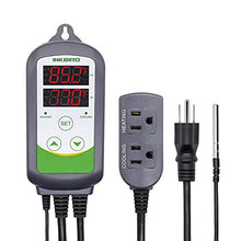 Load image into Gallery viewer, Inkbird ITC-308 Digital Temperature Controller 2-Stage Outlet Thermostat Heating and Cooling Mode Carboy Homebrew Fermenter Greenhouse Terrarium 110V 10A 1100W
