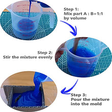 Load image into Gallery viewer, Silicone Mold Making Kit, Mold Making Silicone Rubber 30A, Platinum Silicone Mold Making Rubber, 1:1 by Volume, Ideal for Casting Resins Molds & Silicone Molds N.W 2.2 lb (Sapphire Blue)