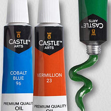 Load image into Gallery viewer, Castle Art Supplies Oil Paint Set - 24 Vibrant Colors in Tubes - Excellent Value Supplies with Beautiful Saturation and Coverage. This Set Makes it Easy and Fun to Explore Oil Painting