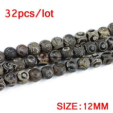 Load image into Gallery viewer, China Tibetan Dzi Eyes Beads Natural Brown Agate Stone Religion Round Loose Bead 8/10/12MM Beads for Jewelry Making Bracelet DIY(Multi-Color,8)