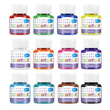 Load image into Gallery viewer, Glass Paint, Stained Glass Paint, Glass Color Paint for Wine Bottle, Light Bulbs and Ceramic (12 Colors x 0.84 fl.oz)