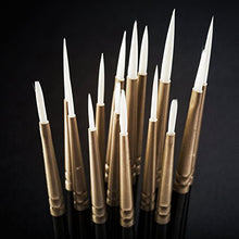 Load image into Gallery viewer, Arteza Detail Paint Brushes, Set of 15, Fine Detail Brush Set for Miniature Models and Canvases, Synthetic Bristles, Small Paint Brushes for Details, Fine Lines, and Shading