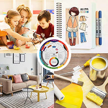 Load image into Gallery viewer, JimKing Creative Color Wheel, Paint Mixing Learning Guide Art Class Teaching Tool for Makeup Blending Board Chart Color Mixed Guide Mix Colours (9.25inch)