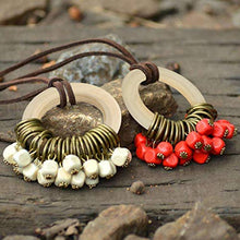 Load image into Gallery viewer, Yolyoo 60pcs Natural Wood Rings for DIY Craft, Ring Pendant and Connectors Jewelry Making, 6 Size