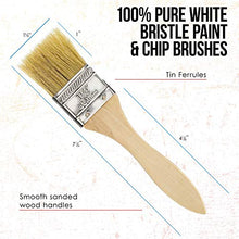 Load image into Gallery viewer, US Art Supply 20 Pack of Assorted Size Paint and Chip Paint Brushes for Paint, Stains, Varnishes, Glues, and Gesso