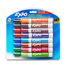 Load image into Gallery viewer, EXPO Low Odor Dry Erase Markers, Chisel Tip, Assorted, 16 Count