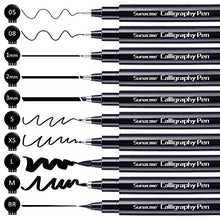 Load image into Gallery viewer, Calligraphy Pens, Hand Lettering Pen, 10 Size Caligraphy Brush Pens for Beginner, Writing, Sketching, Drawing, Illustration, Scrapbooking, journaling
