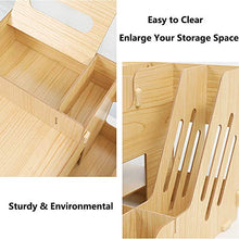 Load image into Gallery viewer, SUPANT Fibreboard Office Desk Organizer Set & Accessories, Multi-Functional DIY Pen Holder Box for Kid Men Women, Desktop Stationary, Paper Filer Trays Organization, Home Office Supply Storage Rack