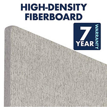Load image into Gallery viewer, Quartet Bulletin Board for Walls, Fabric, 3' x 2', Frameless Pin Board, Fiberboard, Display Board, Oval Office, Home Office Decor or Home School Organization Board, Vertical/Horizontal, Gray (7683G)