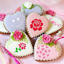 Load image into Gallery viewer, Konsait 50Pack Cake Stencil Templates Decoration, Reusable Cake Cookies Baking Painting Journal Mold Tools, Dessert, Coffee Decorating Molds Cappuccino Mousse Hot Chocolate for DIY Craft Decor