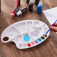 Load image into Gallery viewer, 3 PCS Large Watercolor Paint Palettes,17 Wells Non-Stick Easy Clean Art Palettes for Painting Party, DIY Craft and Art Painting