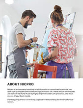 Load image into Gallery viewer, Nicpro 16 pcs Artist Paint Brush Set for Acrylic Oil Watercolor Gouache Craft Ceramic Model Painting Includes Pop-up Carrying Case with Palette Knife and Sponges