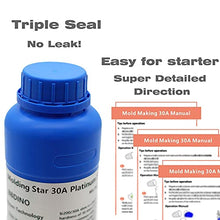 Load image into Gallery viewer, Silicone Mold Making Kit, Mold Making Silicone Rubber 30A, Platinum Silicone Mold Making Rubber, 1:1 by Volume, Ideal for Casting Resins Molds & Silicone Molds N.W 2.2 lb (Sapphire Blue)