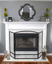 Load image into Gallery viewer, Panacea Products 15951 3-Panel Arch Screen with Double Bar for Fireplace, 29 Inch