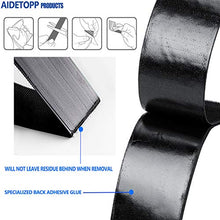 Load image into Gallery viewer, AIDETOPP 24 Pairs 1.6" x 2.4" Self Adhesive Hook and Loop Strips, Rug Grippers, Fasteners Sticky Tape, Double Sided Mounting Tape Fit for Home Office School DIY Craft or Anti Slip Use, Black