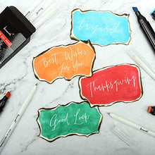 Load image into Gallery viewer, White Gel Pen Set - 0.8 mm Extra Fine Point Pens Gel Ink Pens for Black Paper Drawing, Sketching, Illustration, Card Making, Bullet Journaling, Pack of 6